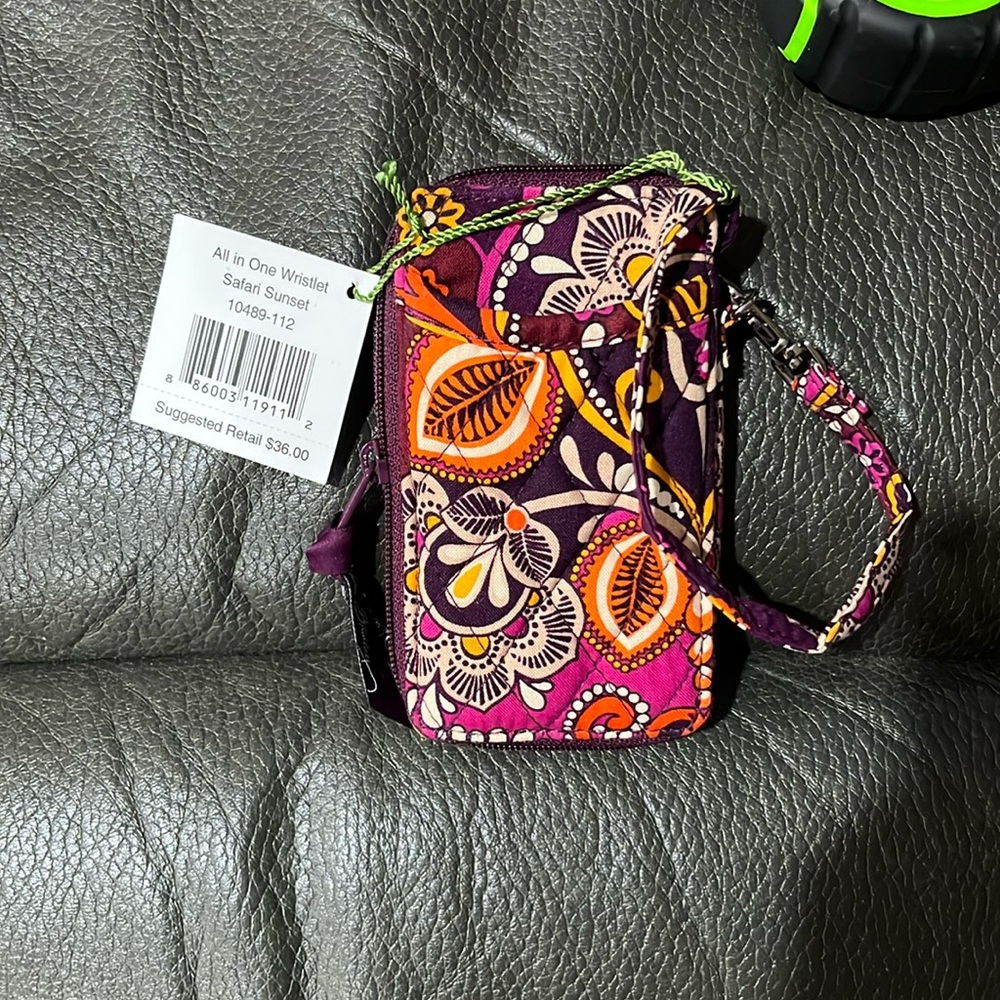 Vera Bradley all in one wristlet in safari sunset
